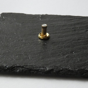 Sculpture base, object stand, decorative stand, pedestal, sculpture stand, slate 10 x 10 cm