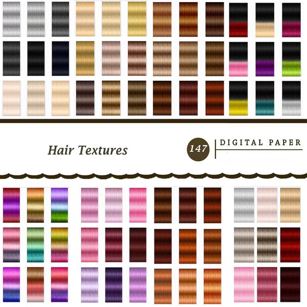 147 Sleek Candy Hair Texturen für die 3D-Modellierung - Sims, Virtuelle Welten, Spiele, Blender, Mesh, 3D Max, Max Studio, IMVU
