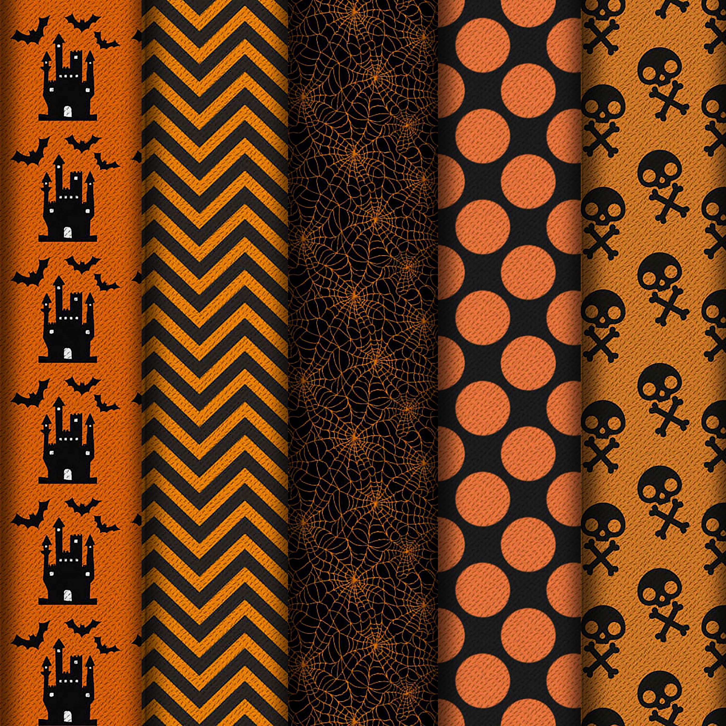 40 Halloween Digital Papers: Scrapbook & Print on Demand (digital ...