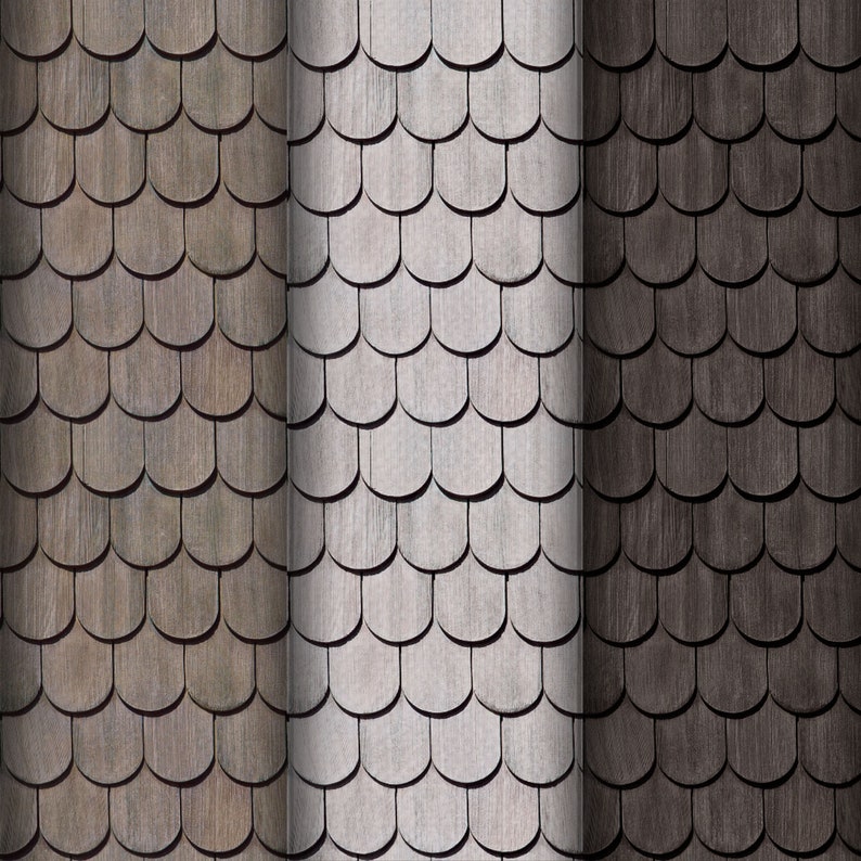 6 Digital Roof Tile/Slate Papers/Printable Digital Etsy