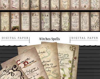 Paper House Productions P-2040E Double Sided Book of Spells Paper 15 Pack 12 Paper House Productions P-2040E Double Sided Book of Spells Paper 15 Pack 12