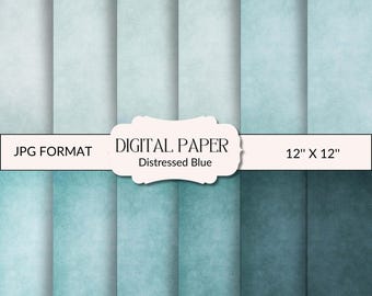 Blue Distressed Textures: Fine Art Photography Overlays (Digital Download)