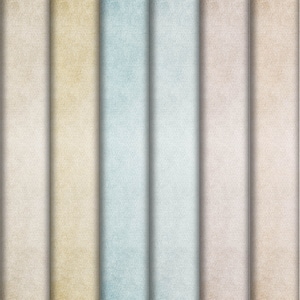 May include: A close-up of six vertical strips of textured paper in various shades of beige, light blue, and gray.