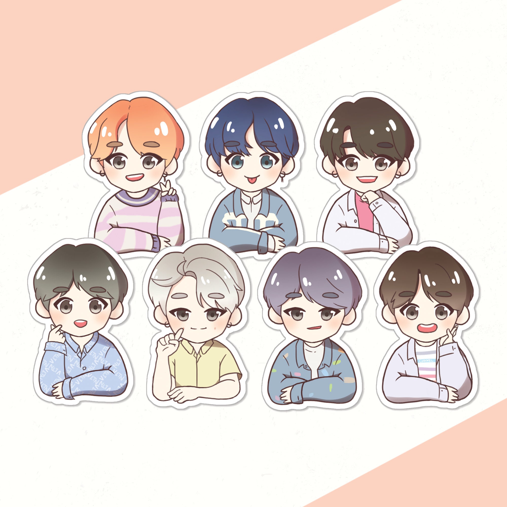 BTS Persona Chibi Sticker | Etsy