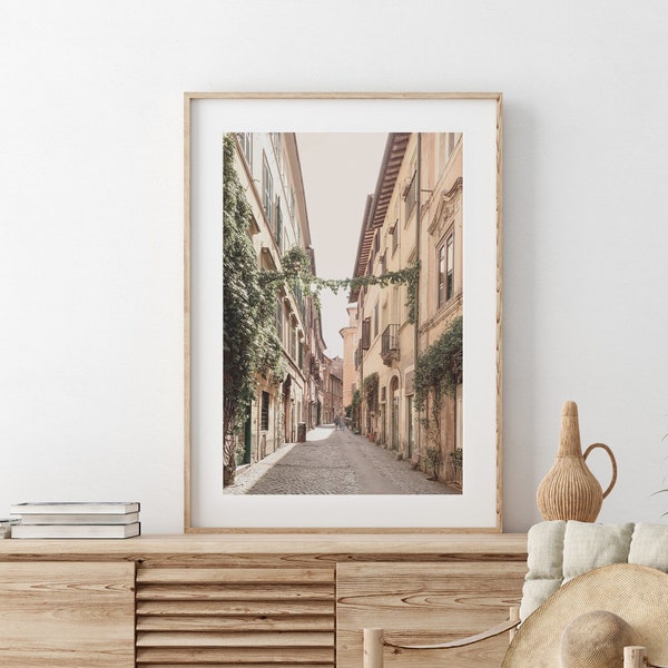 Rome Wall Art, Rome Print, Italy Wall Art, Rome Alleyway Photo Poster, Neutral Tones Art, Italy Lovers Gift Idea, INSTANT DOWNLOAD - IT167