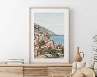 Positano Print Instant Download, Amalfi Coast Wall Art, Italian Travel Poster | IT151