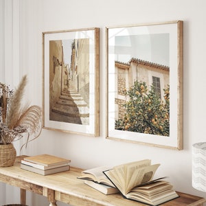 Mediterranean Print Set: Lemon Tree and Sicilian Alleyway, Instant Download - IT176D
