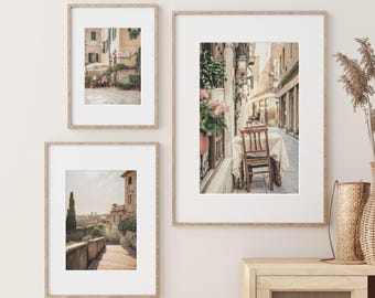 Romantic Italy Print Set of 3: La Dolce Vita Wall Art, Digital Download | IT207T