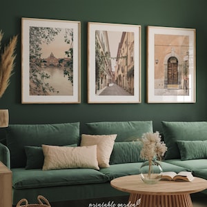 Rome Set of 3 Prints, Rome Wall Art, Italy Prints Set of 3, Living Room Wall Art, Italian Friend Gift Idea, INSTANT DOWNLOAD - IT170T