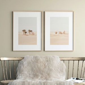 Desert Print Set of 2, Morocco Desert Print Set, Moroccan Wall Art, Set of 2 Desert Prints, Desert Oasis Print Set, DIGITAL DOWNLOAD - DE024