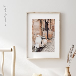 Italy Print, Italy Wall Art, Italy Photo Poster, Italian Alleyway Print, Vespa Poster, La dolce Vita, Italy Gift, Digital Download - IT120