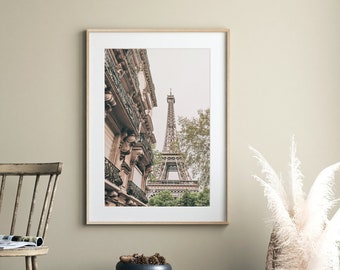 Paris Print, Travel Wall Art, Eiffel Tower Print, Travel Printable Art, Paris City Photo Art, France Wall Art, Digital Download - P03