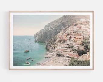 Positano Print: Amalfi Coast Poster, Italy Wall Art, Digital Download, IT210