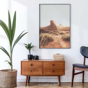 Desert Print, Pastel Desert Printable Wall Art, Arizona Desert Digital Download, Arizona Desert Wall Art, DIGITAL DOWNLOAD - DE011