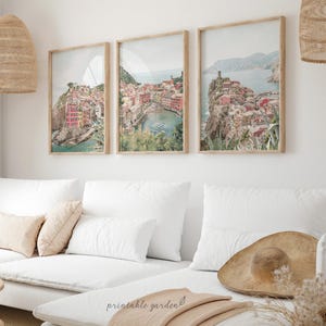 Italy Wall Art, Cinque Terre Set of 3 Prints, Cinque Terre Wall Art, Italy Printable Wall Art, Italy Photo Gallery, Digital Download, IT113T