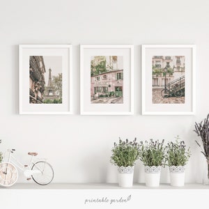 Paris Prints Wall Art, Paris Set of 3 Prints, Paris Travel Gallery, Paris City Photo Set, Travel Printable Souvenirs, Digital Download - P04