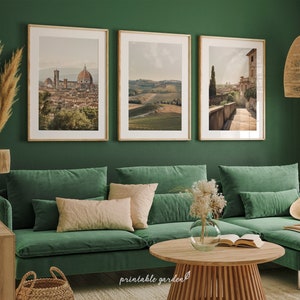 Italy Prints Set: Tuscany Countryside Posters, Italy Travel Art (Digital Download) - IT160T