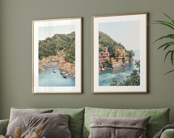 Italy Set of 2 Prints, Italy Wall Art, Italy Portofino Print, Italy Poster, Italy Lovers Gift, Italy Home Decor, INSTANT DOWNLOAD - IT218D