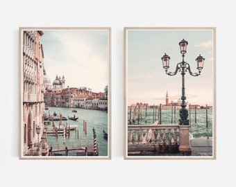 Venice Set of 2 Prints, Venice Wall Art, Italy Prints Set, Italy Wall Art, Venice Photography, Venice Poster, INSTANT DOWNLOAD - IT214D