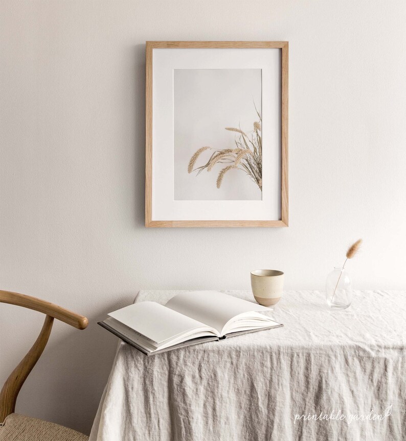 Botanical Wall Art, Pampas Grass Print, Neutral Tones Art, Wildflowers Print, Bedroom Prints Set, Summer Wall Art, Wildflowers Painting, Neutral Wall Art, Beige Wall Art, Modern rustic Decor, Set of 3 Prints, Cottage Home Decor, Farmhouse Paintings