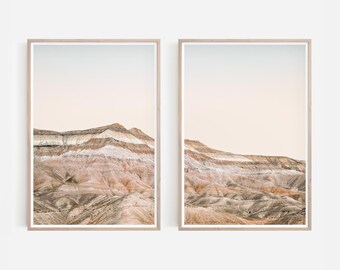 Painted Desert Wall Art Set of 2, Arizona Landscape Prints | DE039D