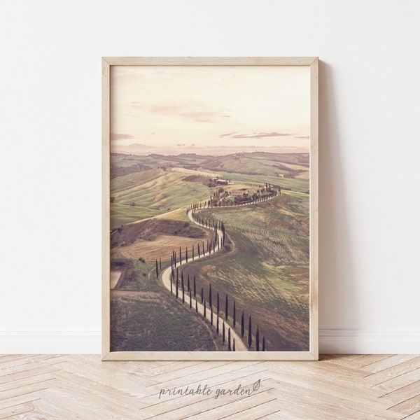 Italy Print, Tuscany Print, Italian Hills Photo Wall Art, Italian Decor, Florence Wall Art, Travel Poster, Digital Download - IT106B