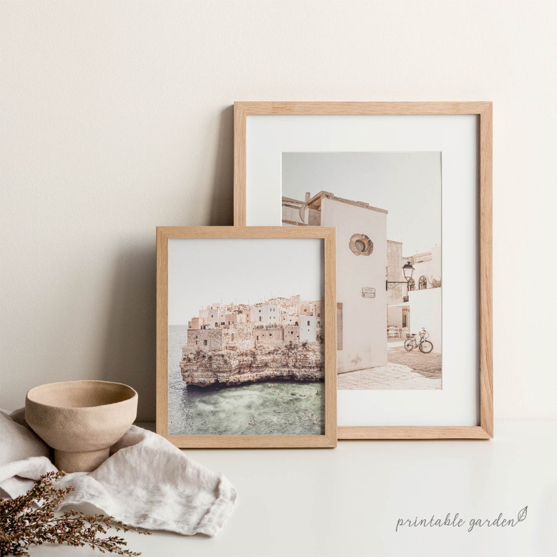 Italy Print | Puglia South Italy, Italy Printable Wall Art, Mediterranean Wall Art, Pastel Tones Travel Wall Art