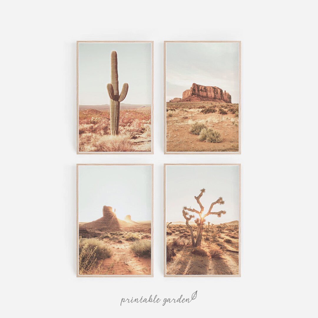 Desert Print Wall Art Desert Printable Wall Gallery Arizona - Etsy