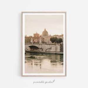 Rome Wall Art Print: Italian Cityscape Poster, Neutral Décor Travel Art | IT162 image 6