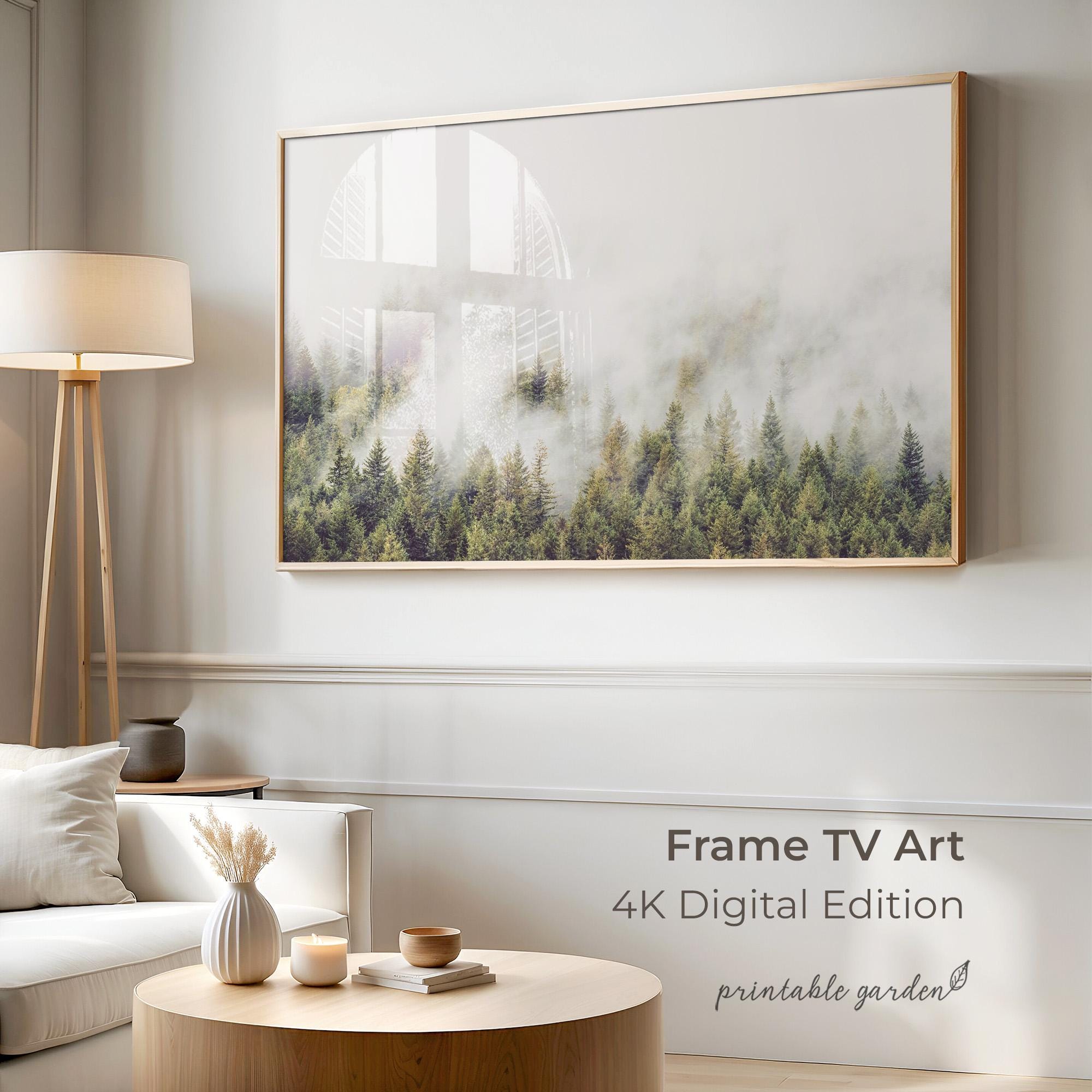 Foggy Forest Frame TV Art: 4K Nature Landscape for Samsung the Frame ...
