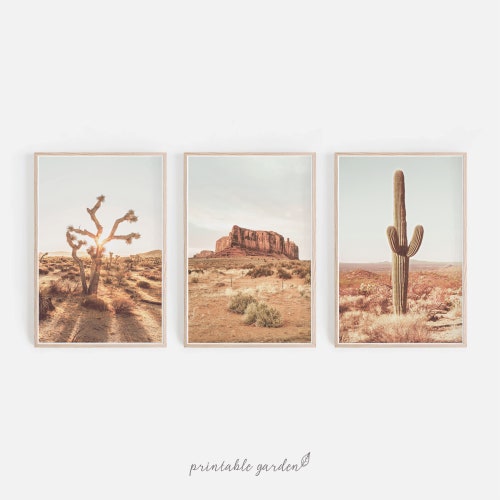 Desert Print Desert Printable Wall Art Desert Landscape Etsy