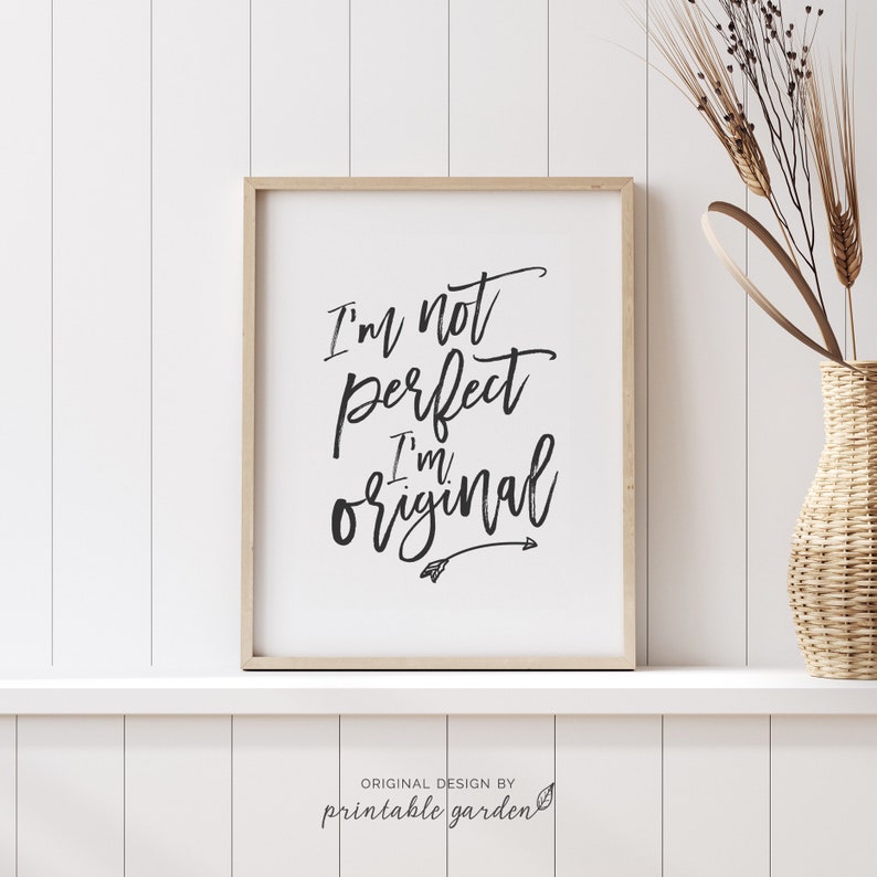 Printable Gift for Her I'm Original Print Inspirational Etsy