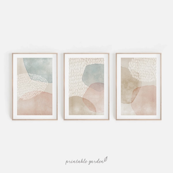 Pastel Abstract Art Etsy