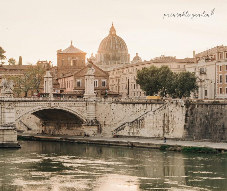 Rome Wall Art Print: Italian Cityscape Poster, Neutral Décor Travel Art | IT162 image 5