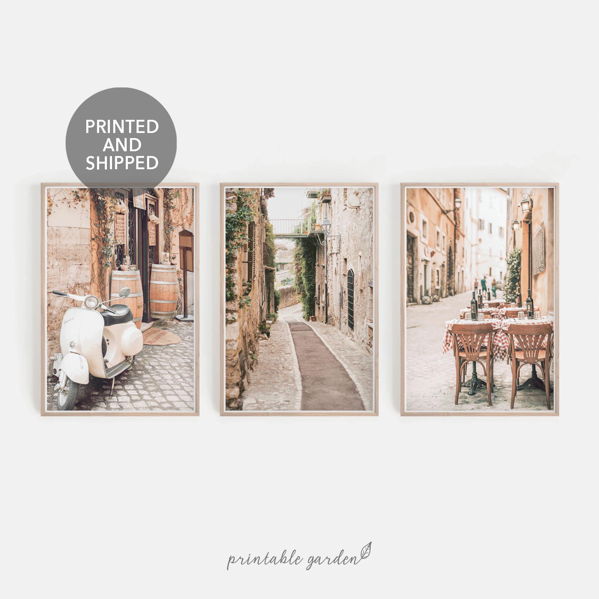 Italy Wall Art, Italy Set of 3 Prints, Italy Poster, Tuscany Wall Art, Living Room Wall Art, Bedroom Wall Decor, PRINTED and SHIPPED