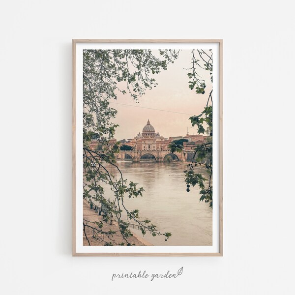 Rome Print, Rome Wall Art, Italy Wall Art, Rome Digital Photo Poster, Neutral Tones Wall Art, Italy Lovers Gift Idea, INSTANT DOWNLOAD