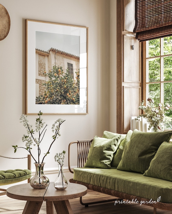 Italy Print: Sicily Landscape Poster, Mediterranean Art Digital Download | IT175