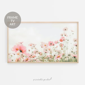 Frame TV Art, Floral TV Art, Wildflowers Field Art for TV, Spring Floral Digital Download for Frame Tv, Art for Tv