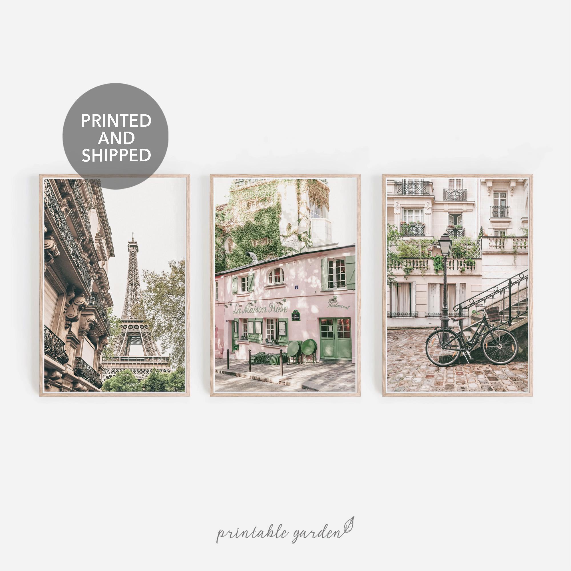 Paris Photography Print Set: Gallery Wall Art, Printed & Shipped | M-P04T