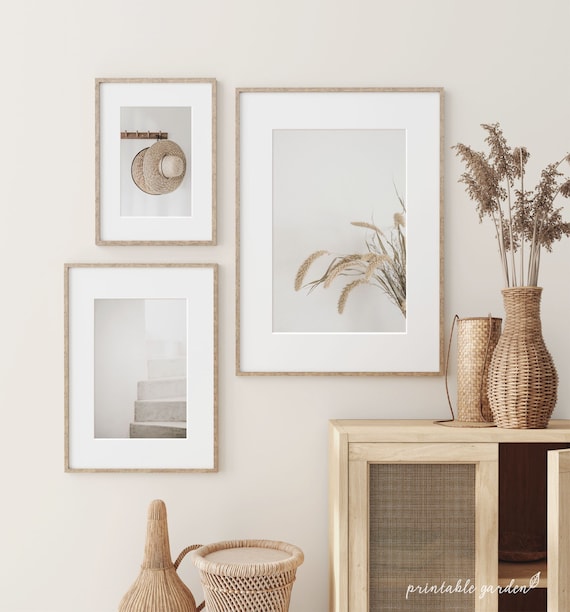 Neutral Photography Set: Minimal Wall Art Prints in Soft Tones | NT113T