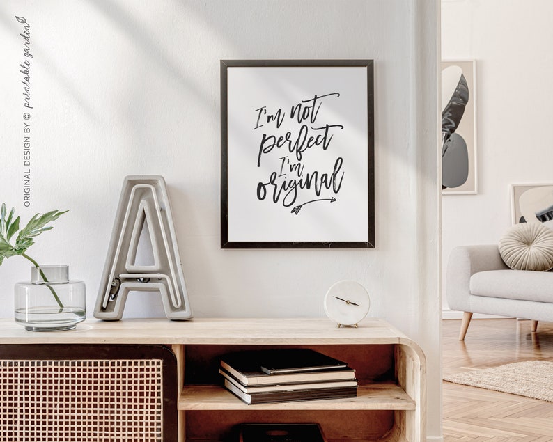 Printable Gift for Her I'm Original Print Inspirational Etsy