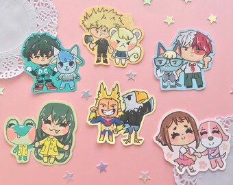 Boku no Hero Academia x Animal Crossing Villager Crossover Anime 2.5" Vinyl Sticker