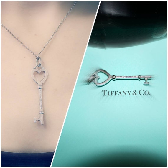 Tiffany \u0026 Co. Heart Key Pendant . Size 