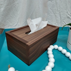Natural Walnut Tissue Box cover