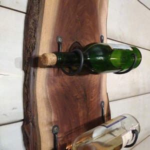 Walnut Live Edge Wine Rack