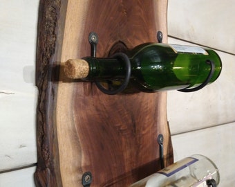 Walnut Live Edge Wine Rack