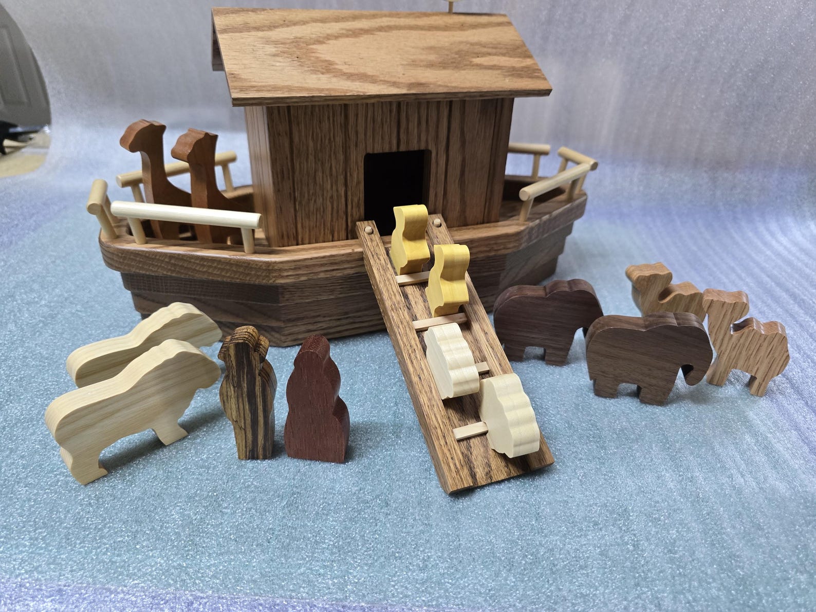 Wooden Noah's Ark Toy Set - Etsy