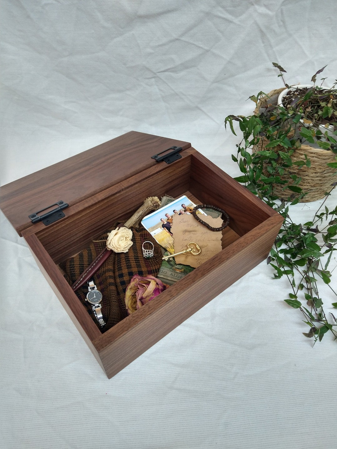 Natural Walnut Precious Memory Box - Etsy