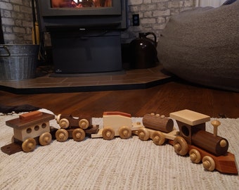 Toy Solid Wood Train