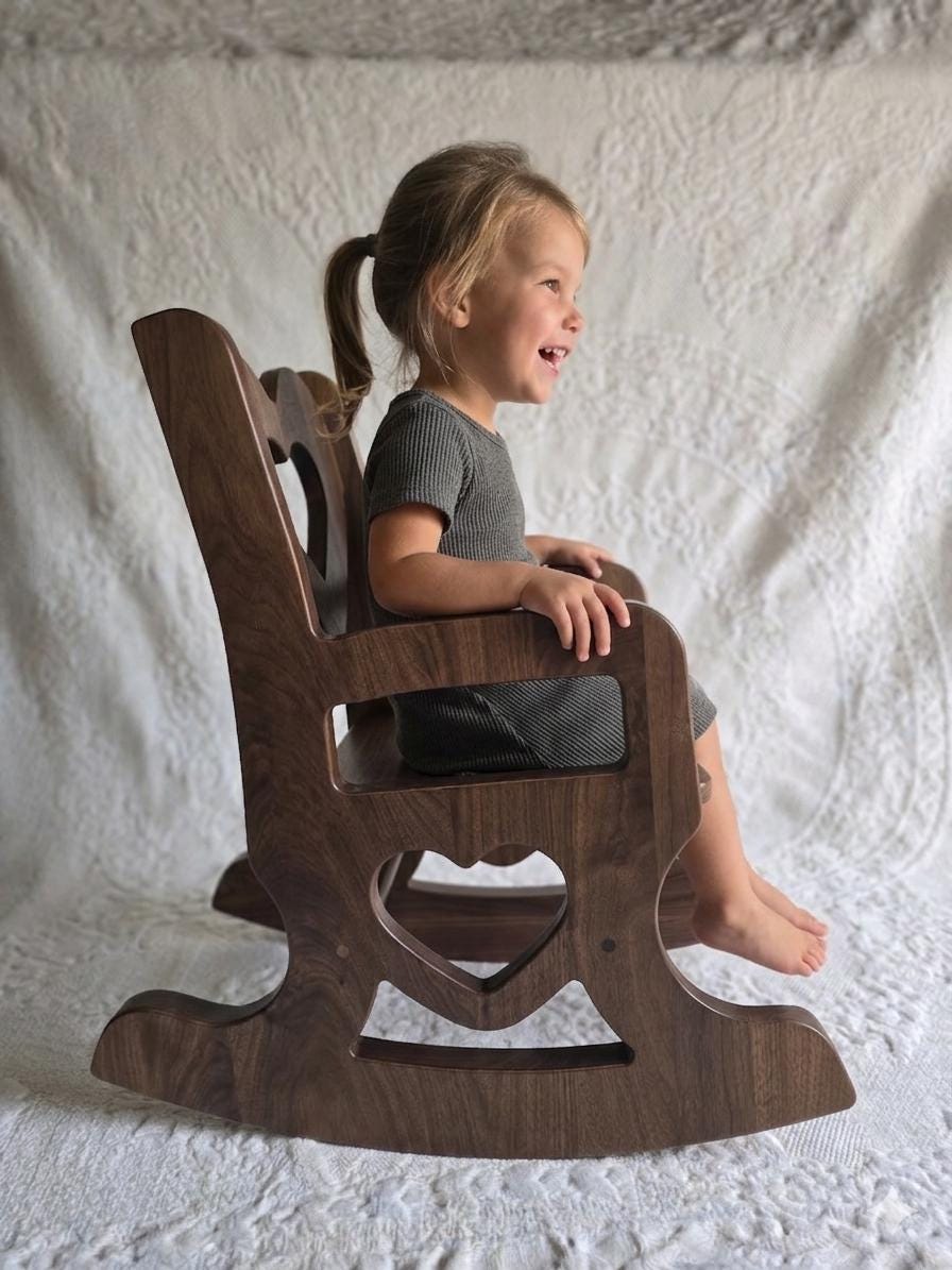 Solid Kids Rocking Chair - Etsy